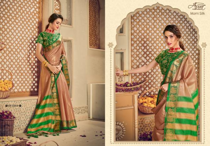 Aura Morni Silk Designer Sarees Catalog